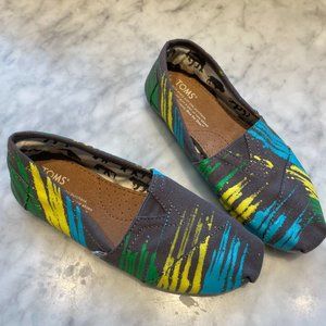 Custom made TOMS with art work by Tyler Ramsey